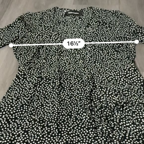 Reformation Gjelina Long Sleeve Wrap Mini Dress in Nebraska Ditsy Floral Print S - Picture 10 of 11